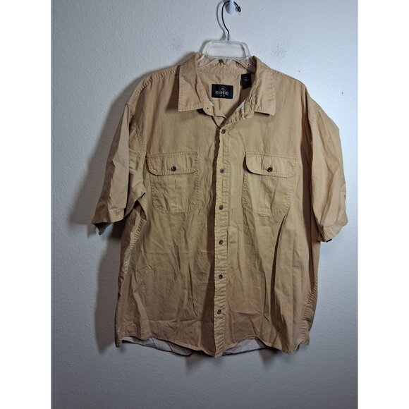 RedHead Other - Redhead Button Down Shirt Short Sleeve Casual Yellow Men's Size 2XL